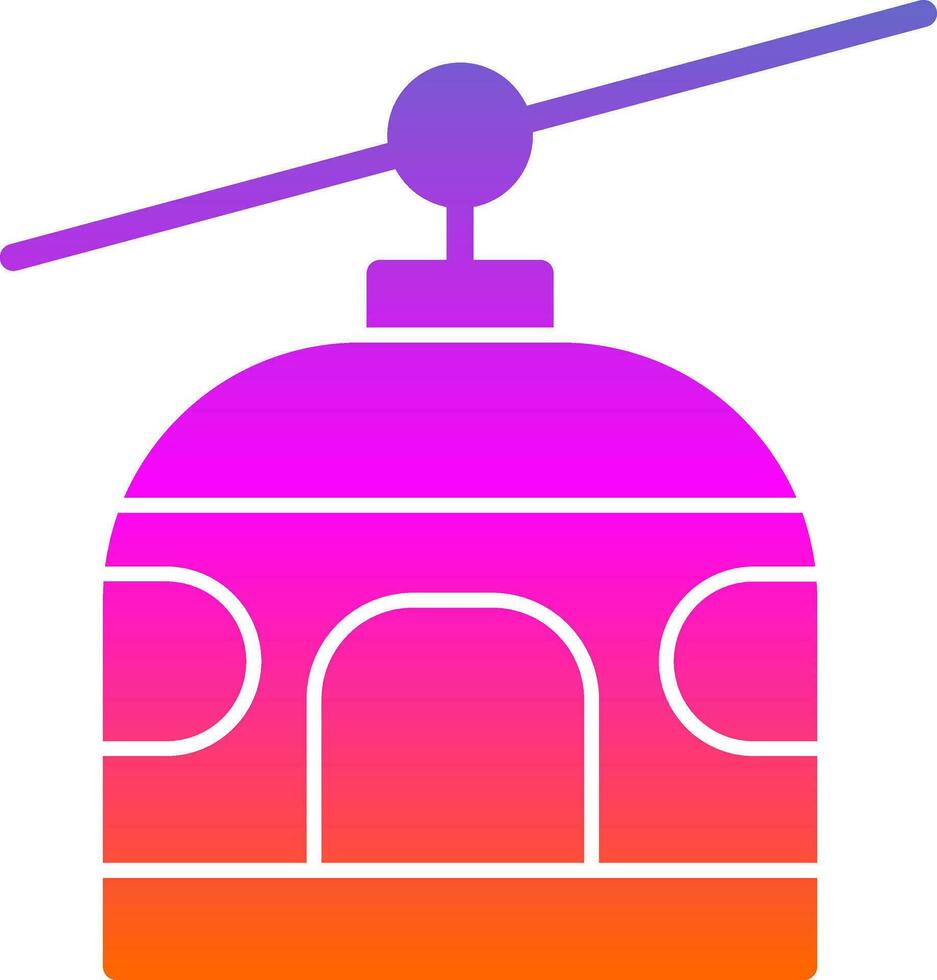 conception d'icône de vecteur de télésiège