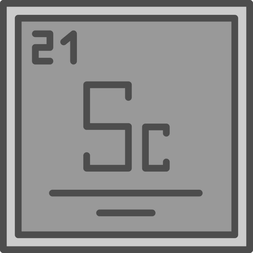 scandium vecteur icône conception