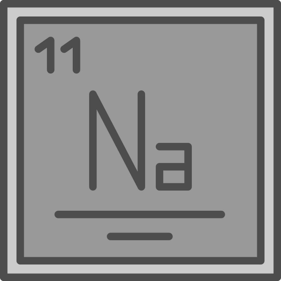 sodium vecteur icône conception