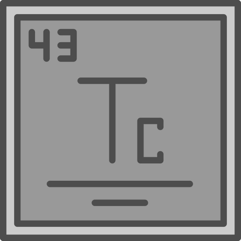 technétium vecteur icône conception