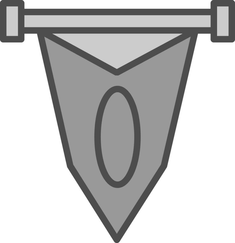 conception d'icône de vecteur de fanion