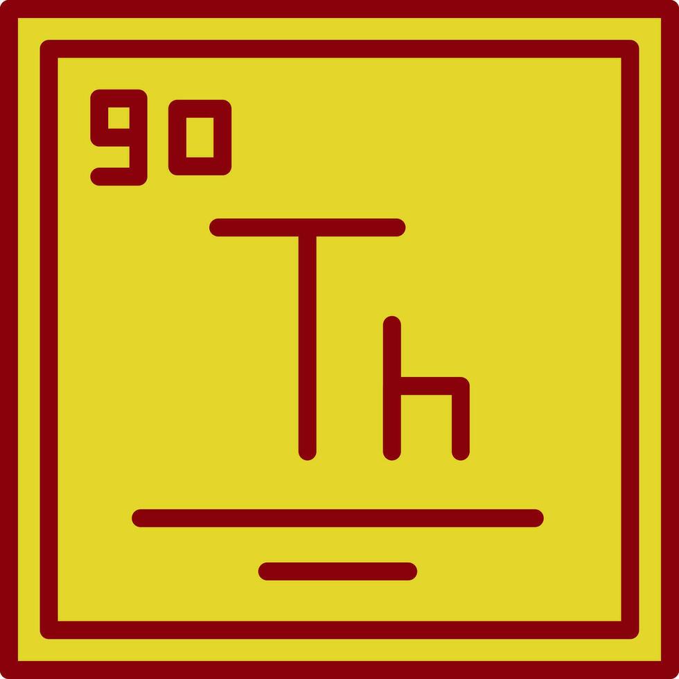 thorium vecteur icône conception