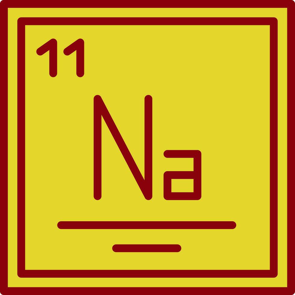 sodium vecteur icône conception