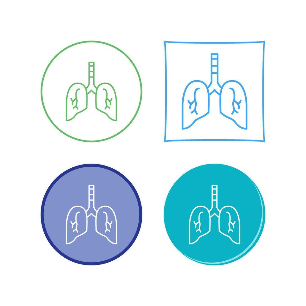 icône de vecteur de poumon
