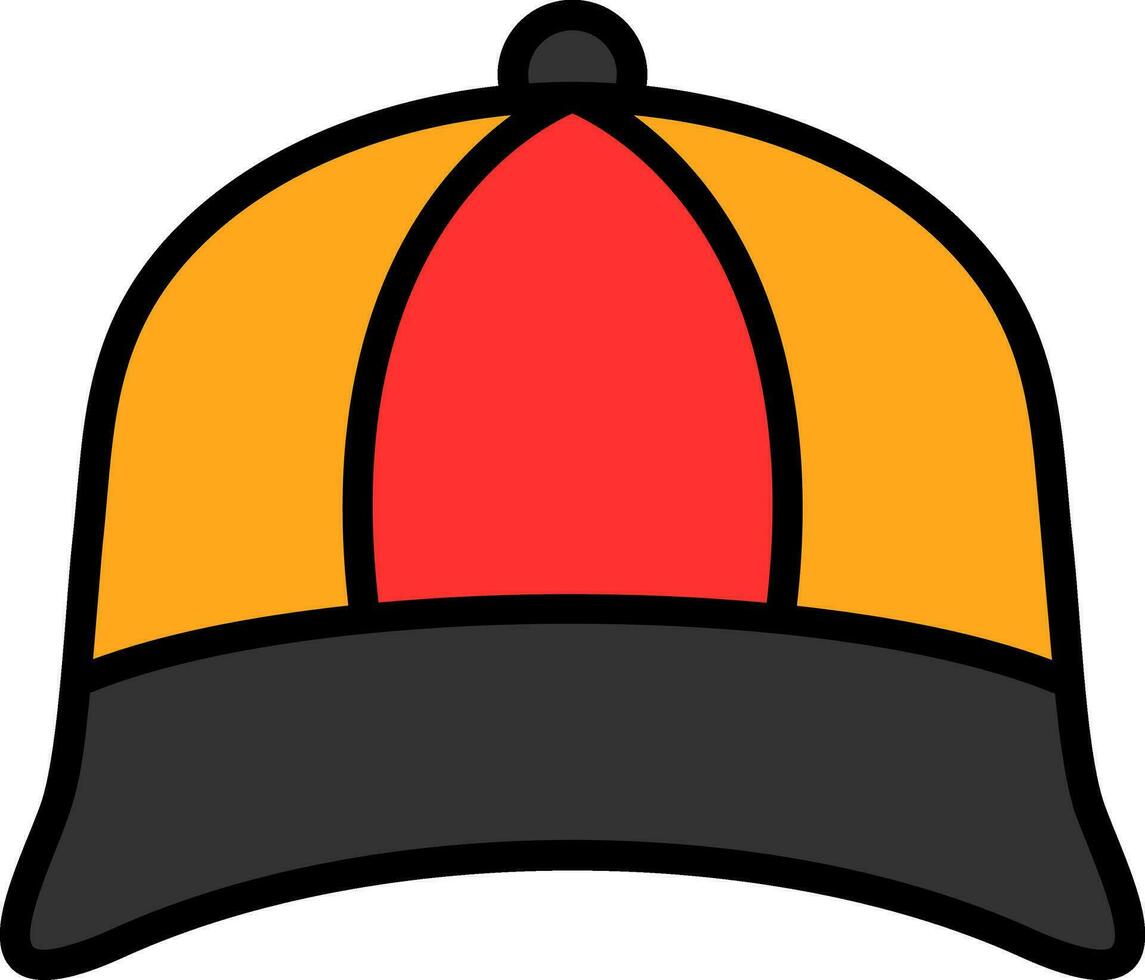 conception d'icône de vecteur de casquette