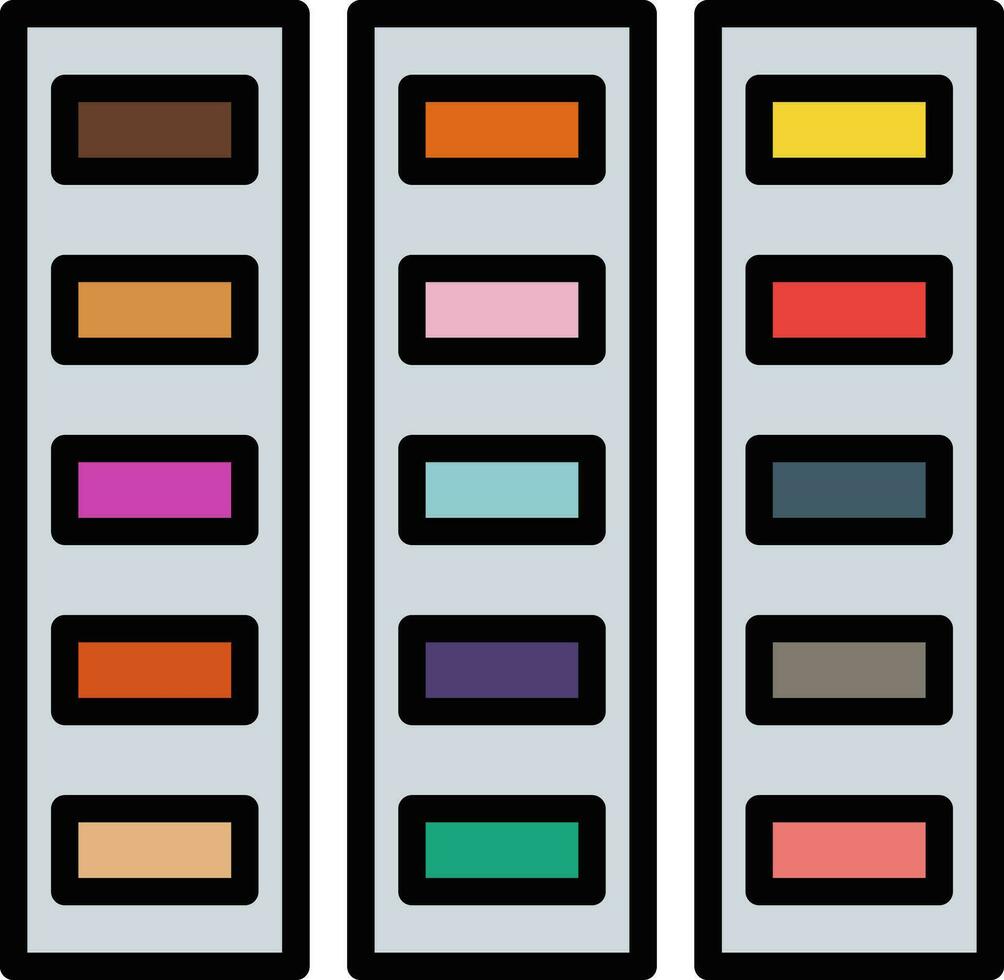 conception d'icône de vecteur de palette de couleurs