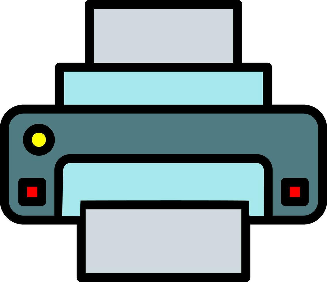 conception d'icône de vecteur d'imprimante