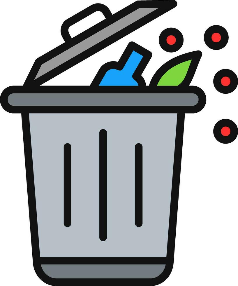 conception d'icône de vecteur de déchets