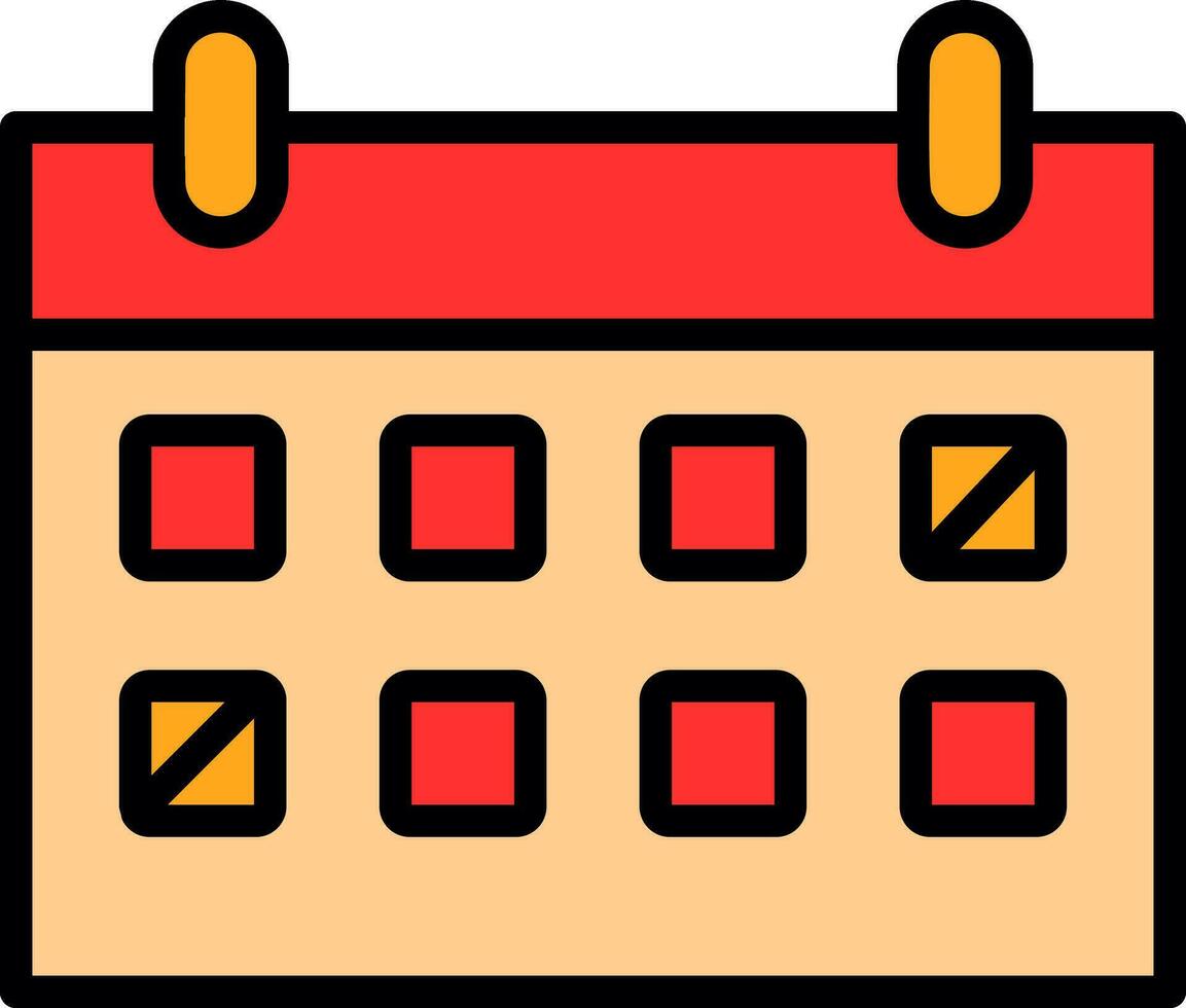 conception d'icône de vecteur de calendrier