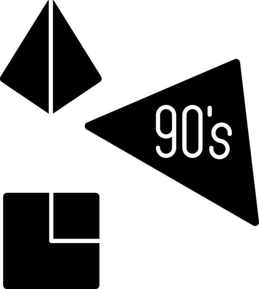 Années 90 vecteur icône conception