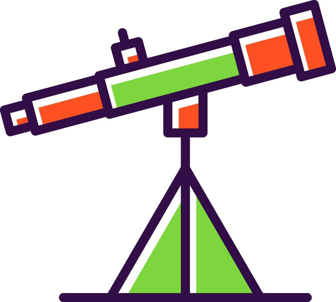 conception d'icône de vecteur de télescope