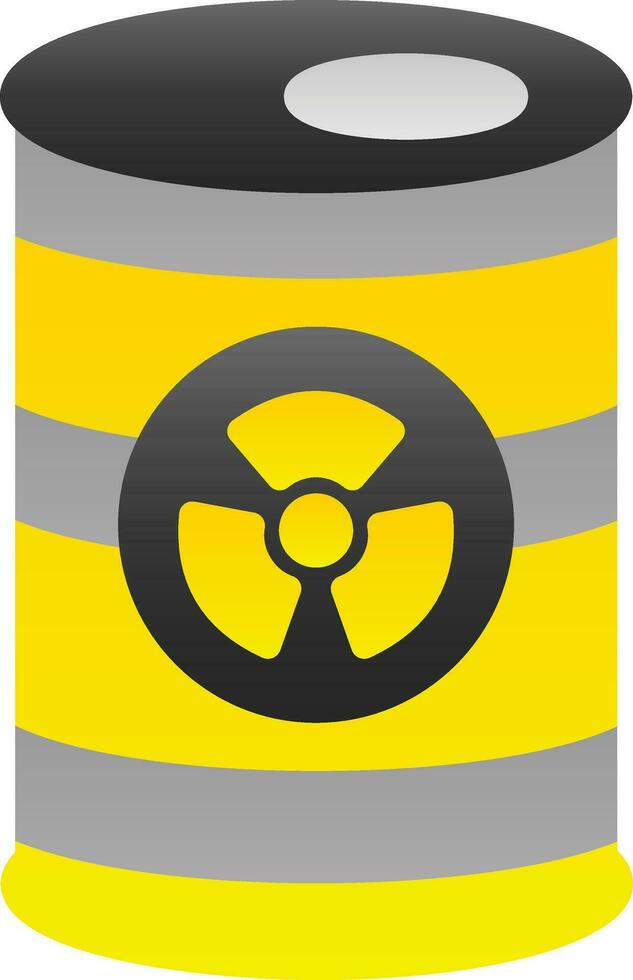 conception d'icône de vecteur radioactif