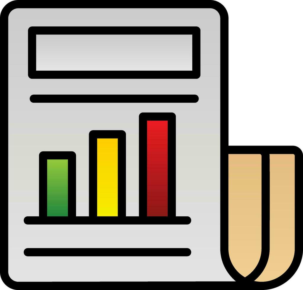 conception d'icône de vecteur de journal