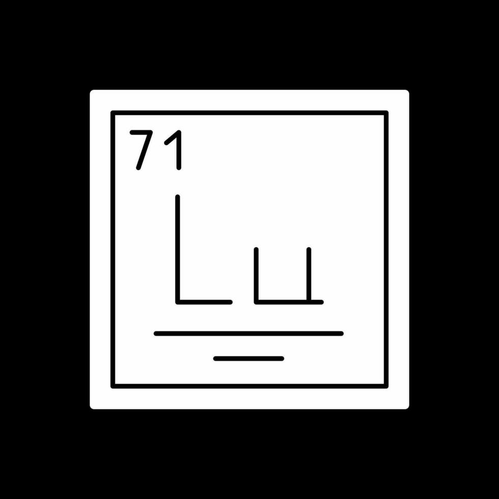 lutétium vecteur icône conception