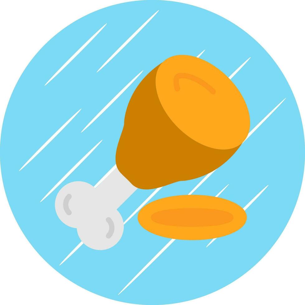 jambon jambe vecteur icône conception