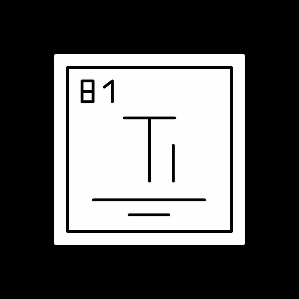 thallium vecteur icône conception