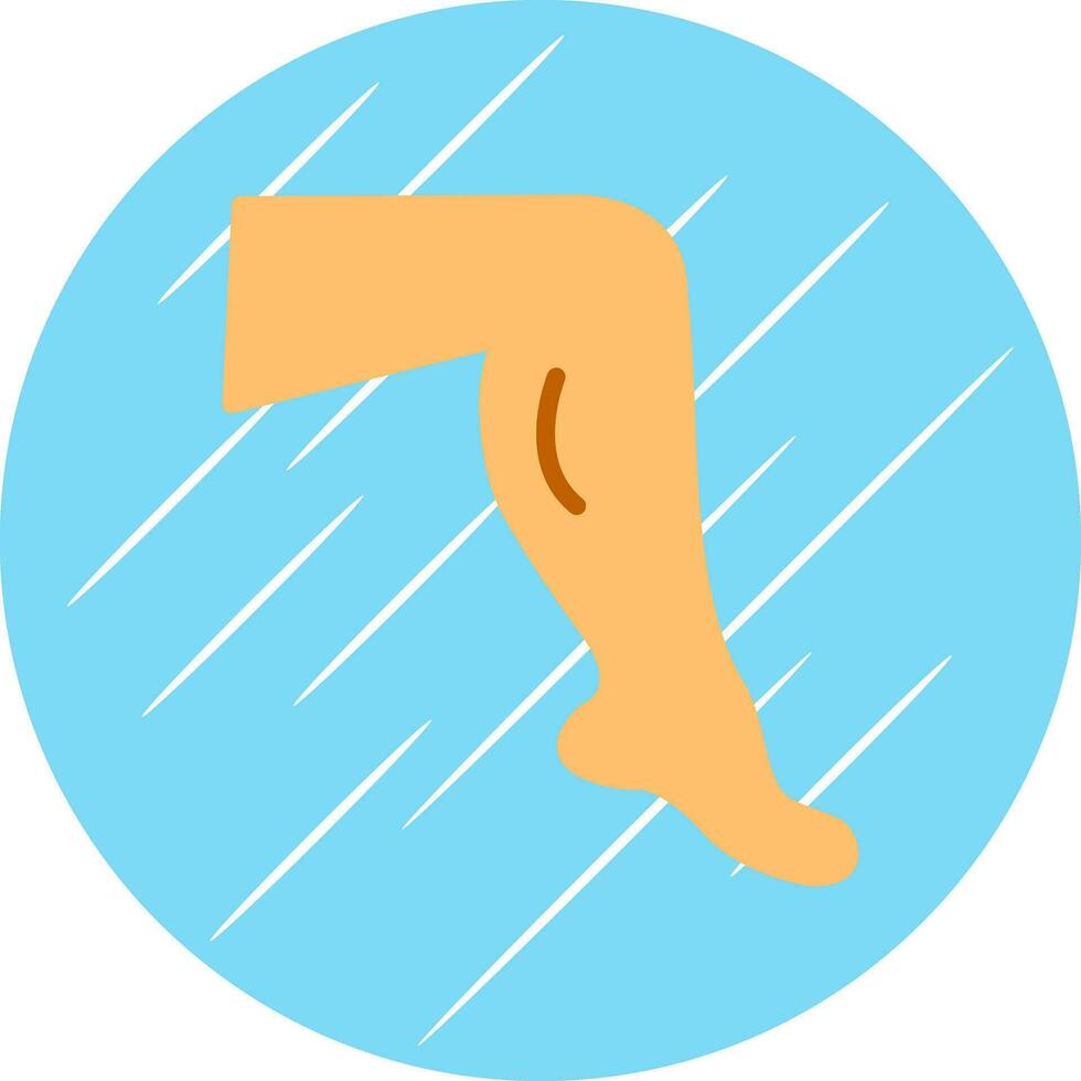 conception d'icône de vecteur de jambe