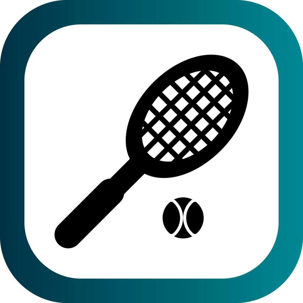 conception d'icône de vecteur de tennis