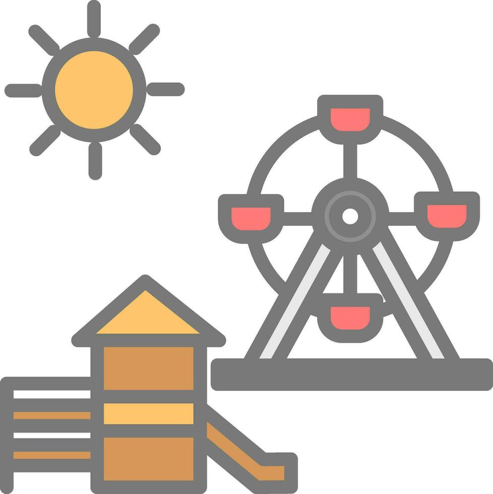 conception d'icône de vecteur de terrain de jeu