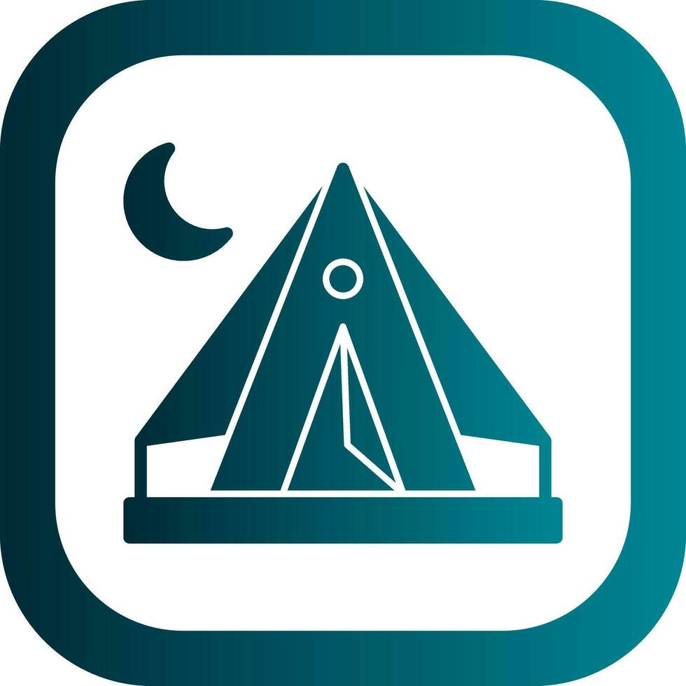 conception d'icône de vecteur de tente