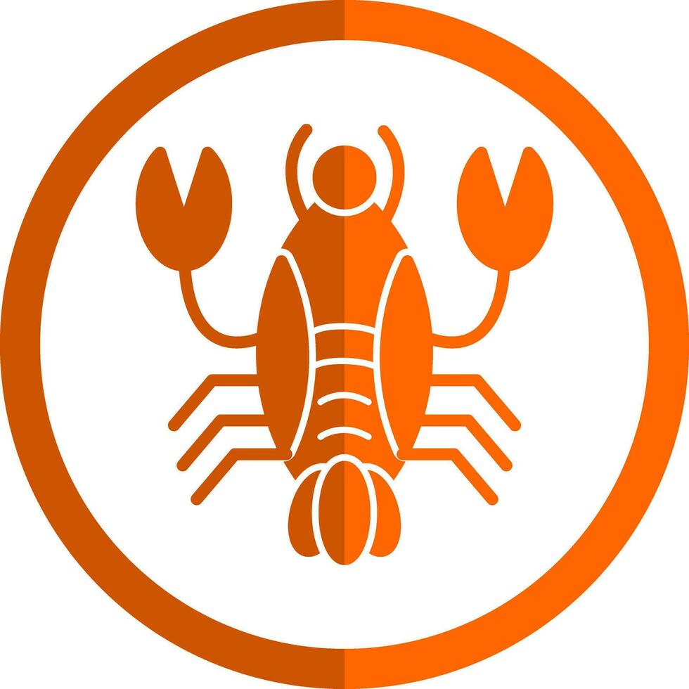 conception d'icône de vecteur de homard