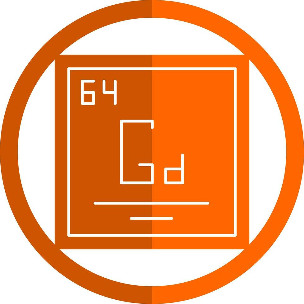 gadolinium vecteur icône conception