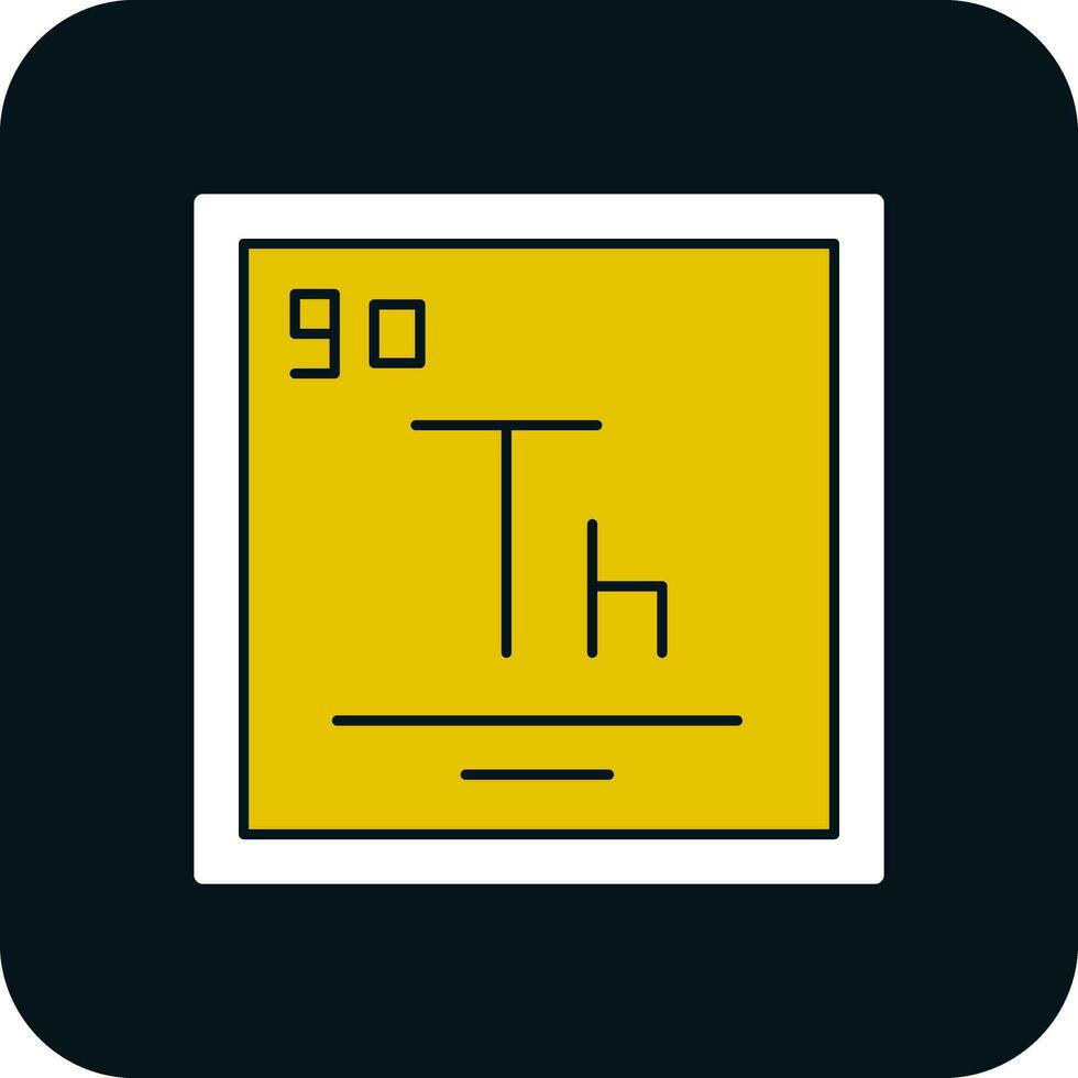 thorium vecteur icône conception