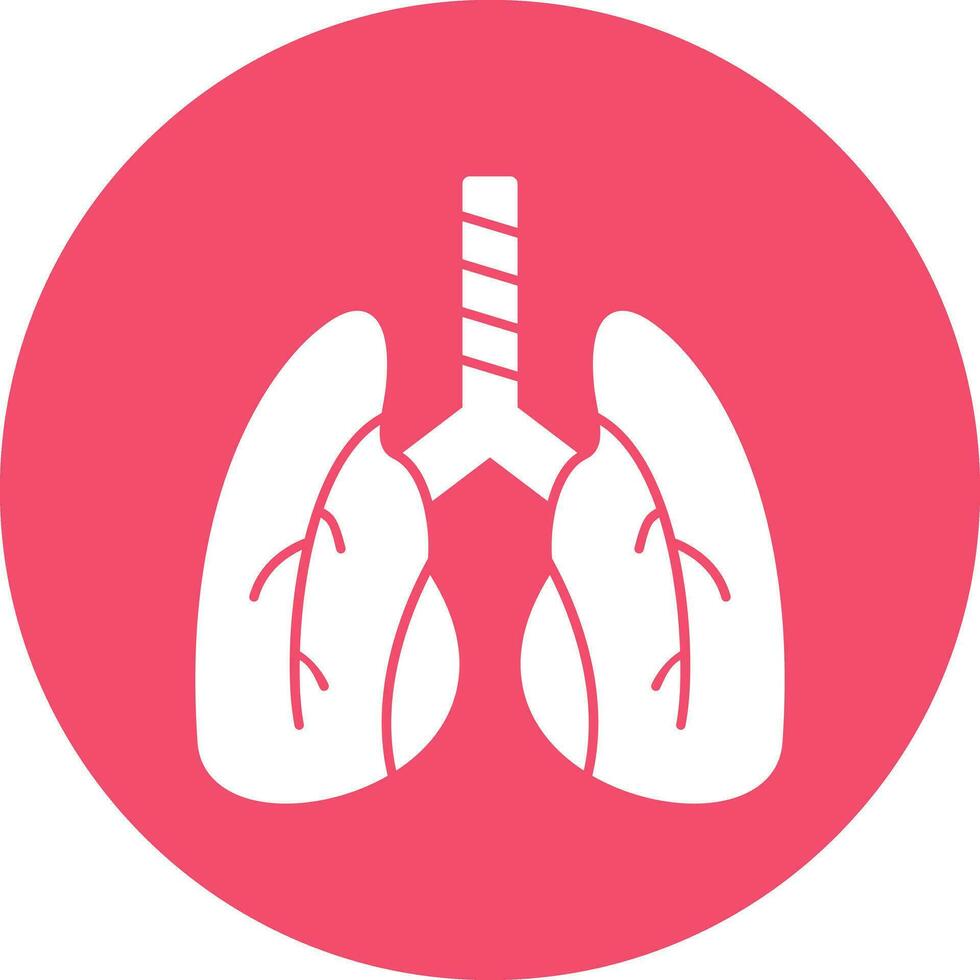conception d'icône de vecteur de poumons