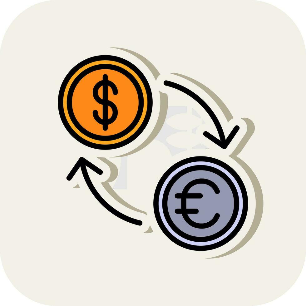 conception d'icône vectorielle de change vecteur