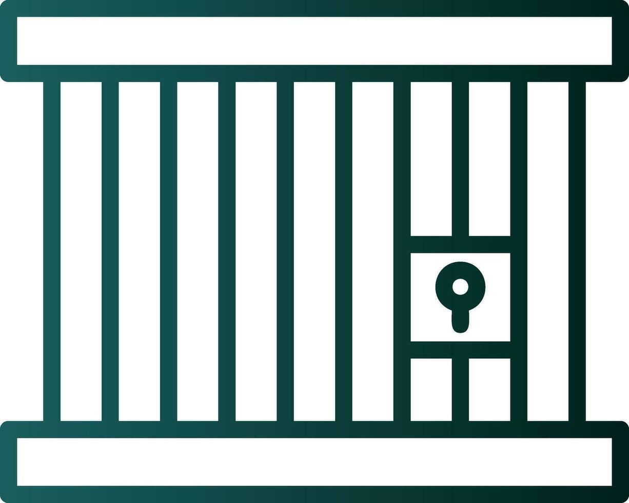 conception d'icône de vecteur de prison