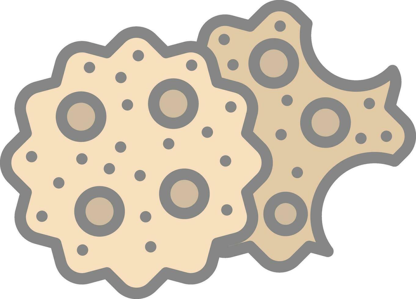 conception d'icône de vecteur de biscuits