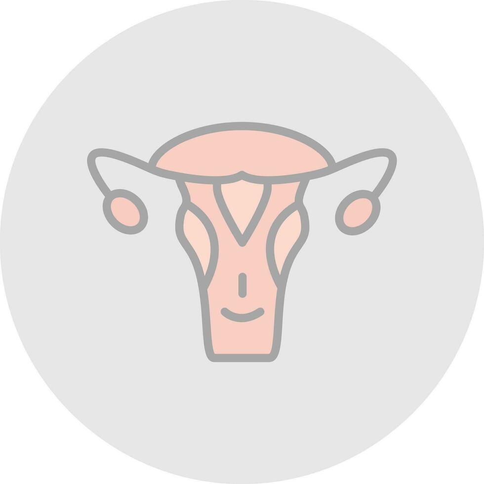 utérus vecteur icône conception