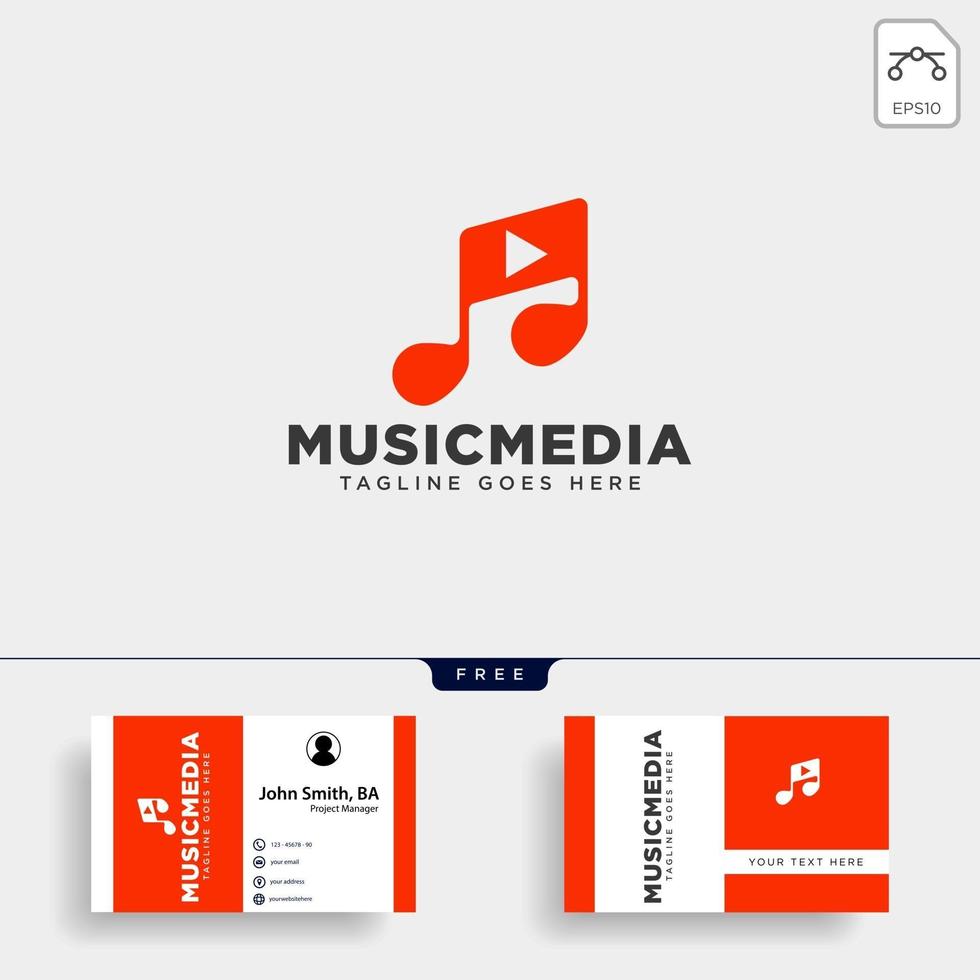 clip de musique cinéma multimédia divertissement simple logo modèle vector illustration fichier vectoriel