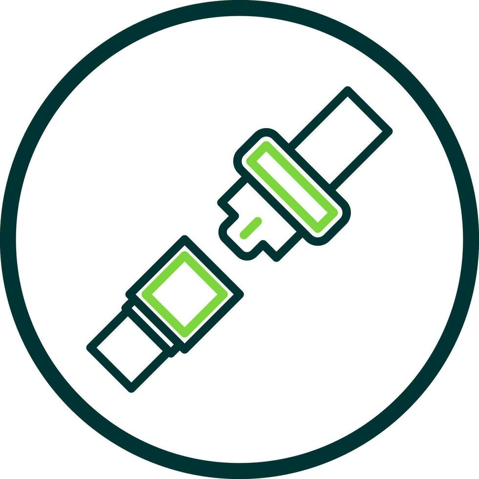 conception d'icône de vecteur de ceinture de sécurité