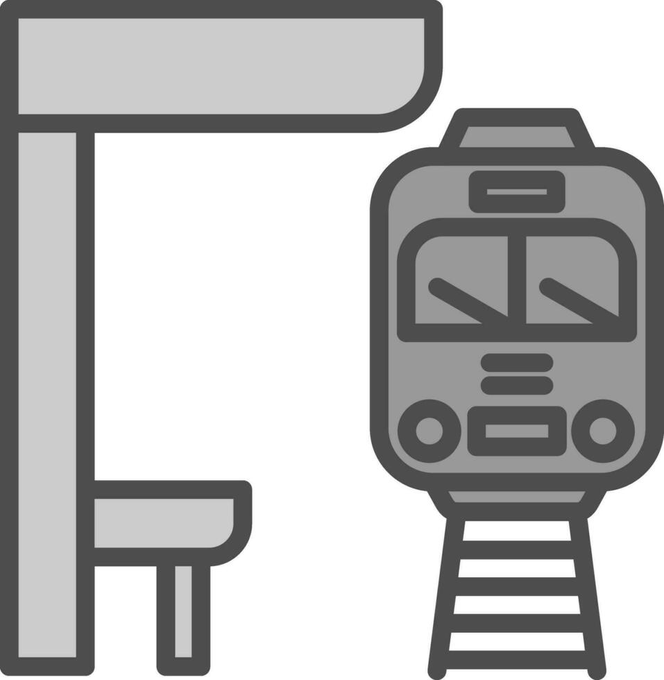 conception d'icône de vecteur de métro