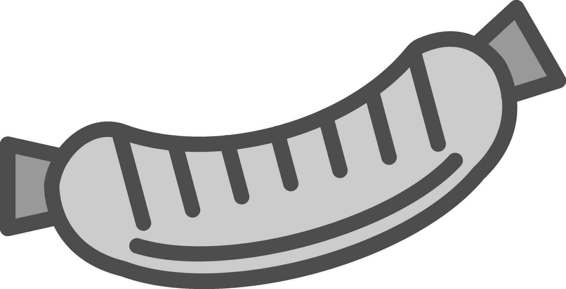 conception d'icône de vecteur de saucisse