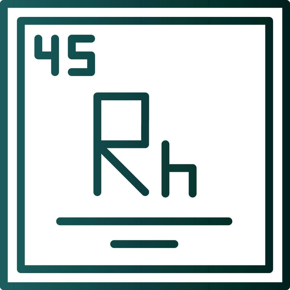 rhodium vecteur icône conception