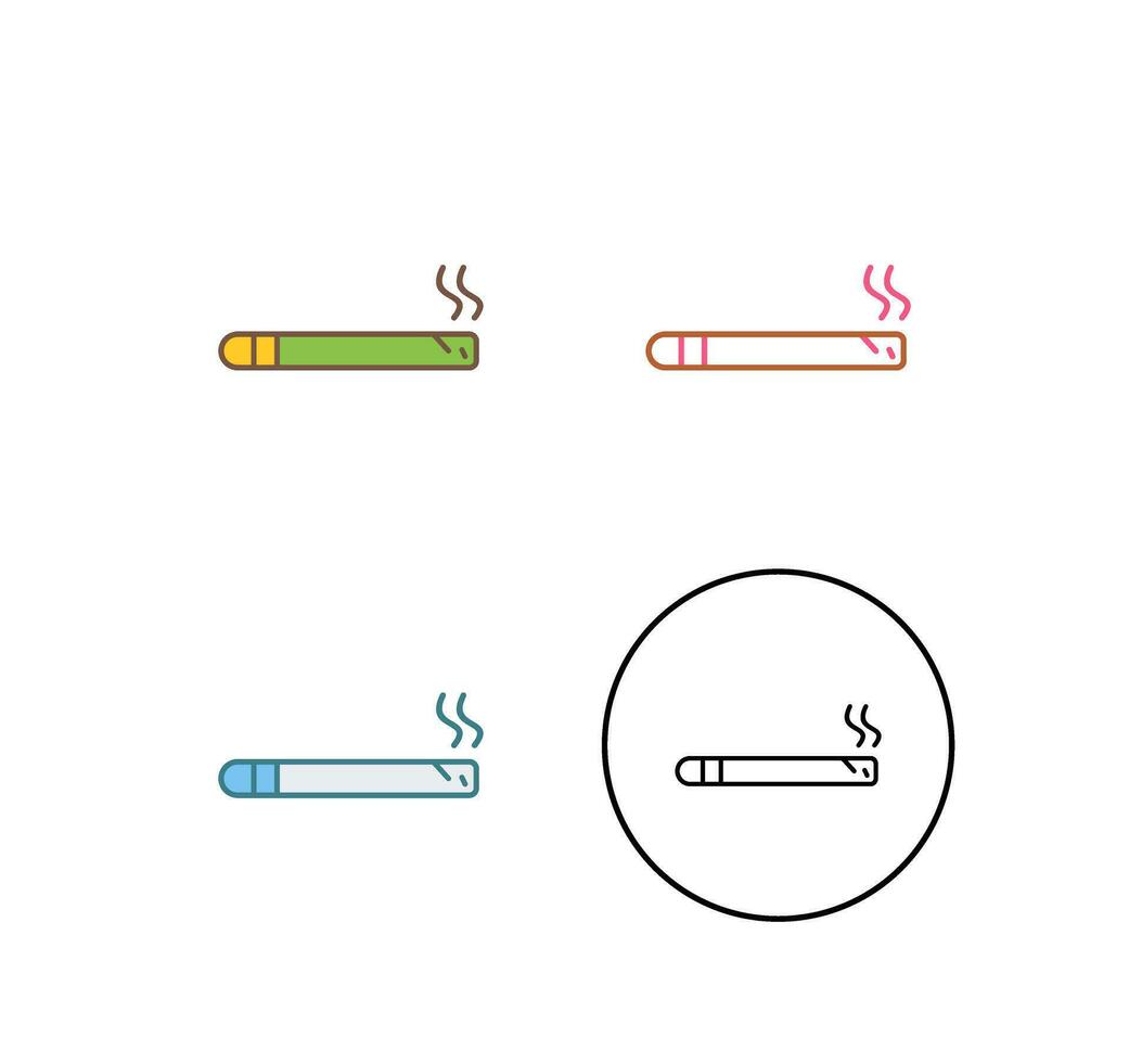 icône de vecteur de cigare