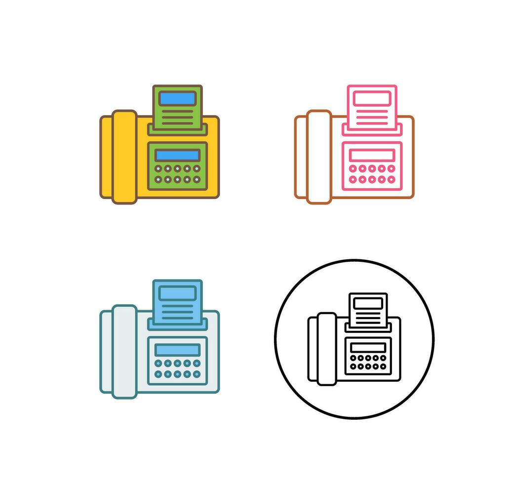 icône de vecteur de télécopie