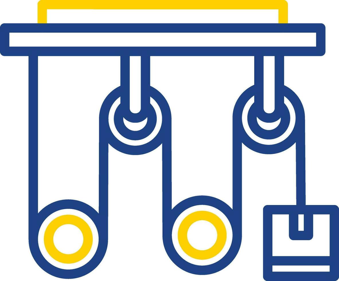 conception d'icône de vecteur de poulie