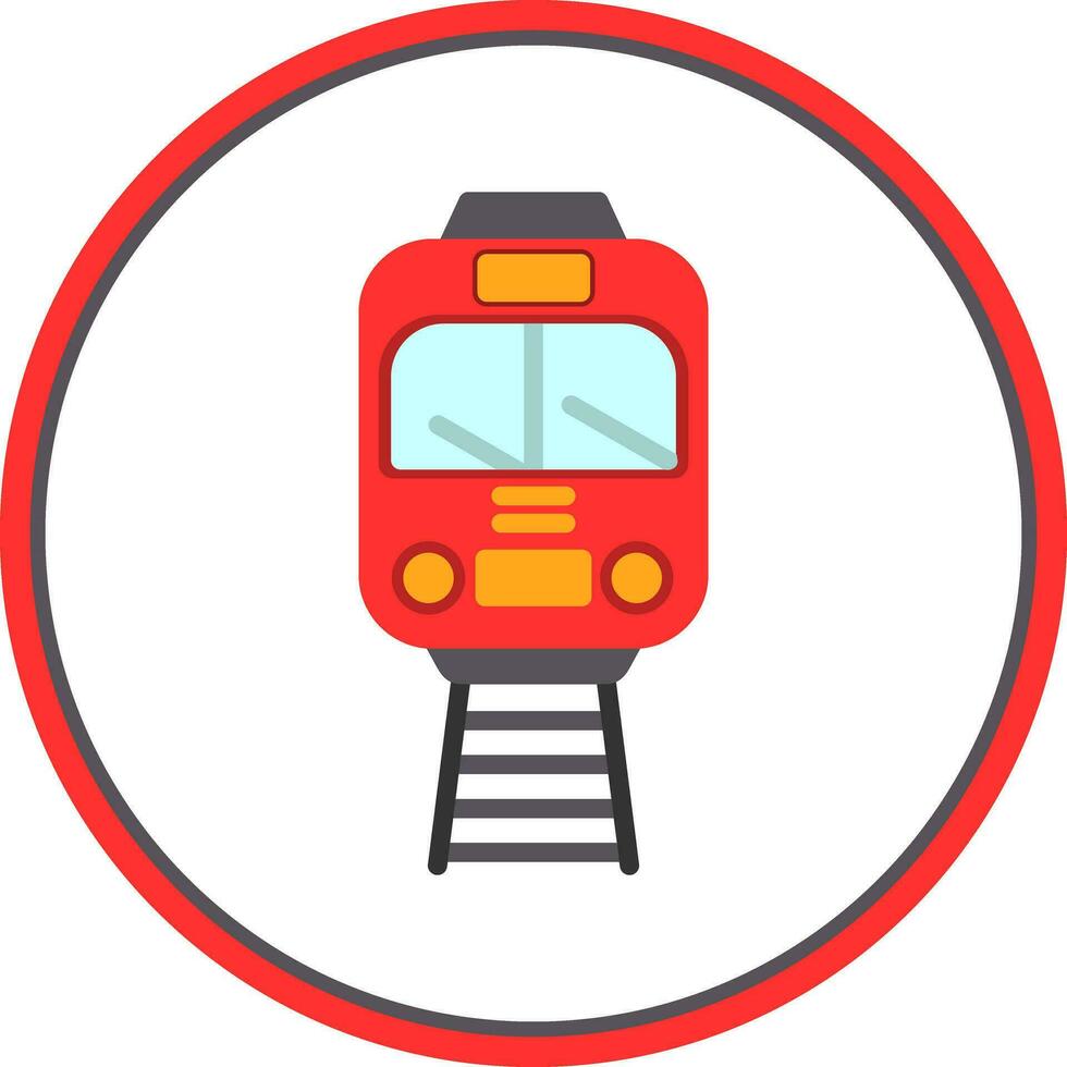 conception d'icône de vecteur de tram