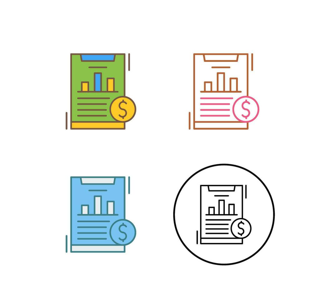 icône de vecteur d'analyse financière