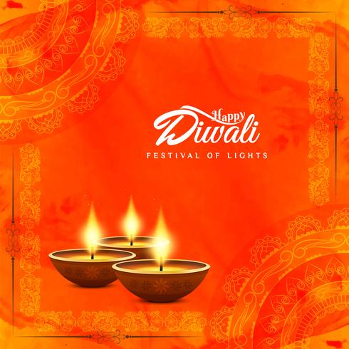 Abstrait joyeux Diwali beau fond religieux vecteur