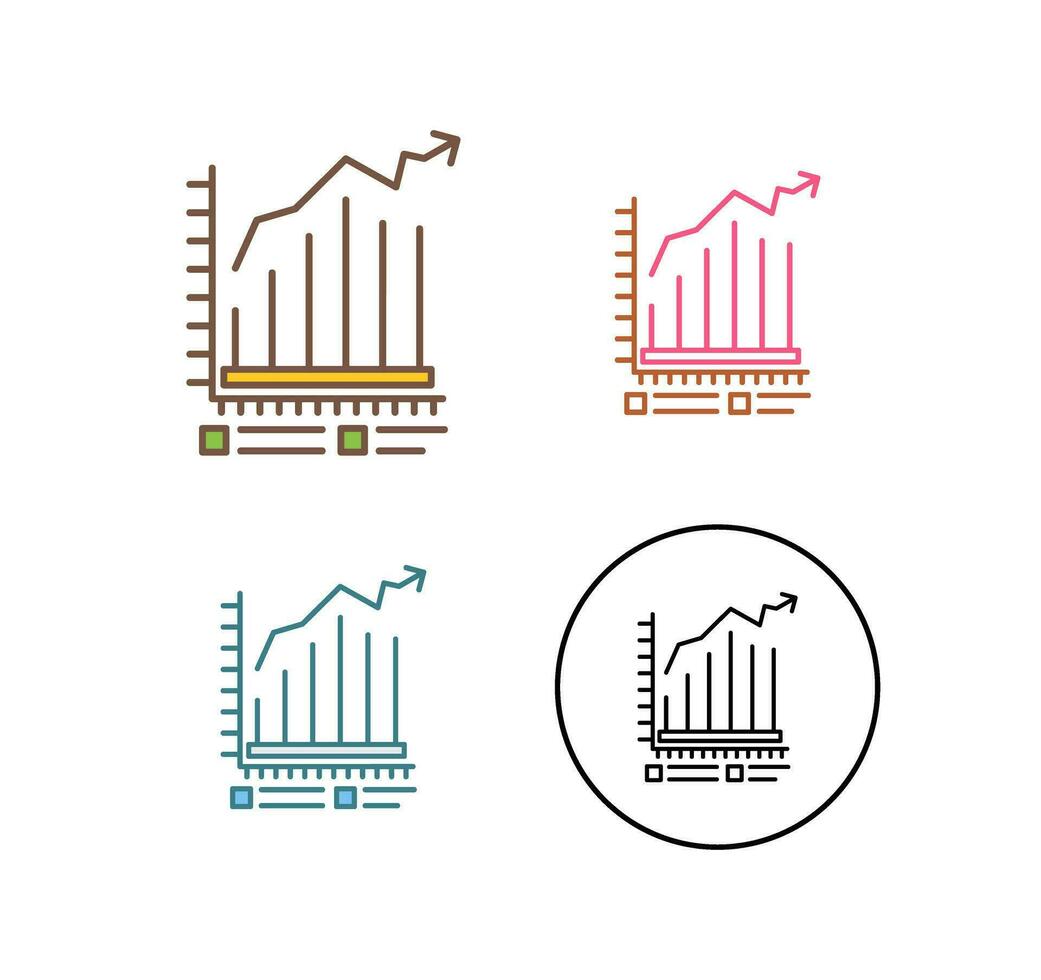 icône de vecteur de graphique à barres