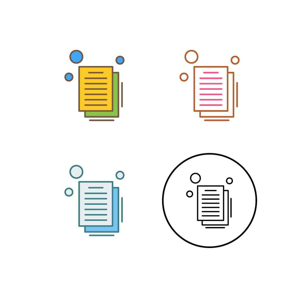 icône de vecteur de document