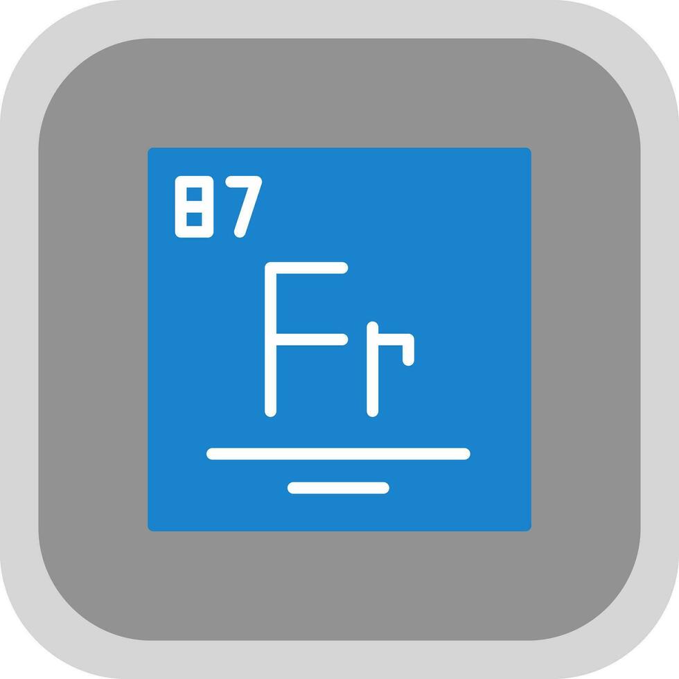 francium vecteur icône conception