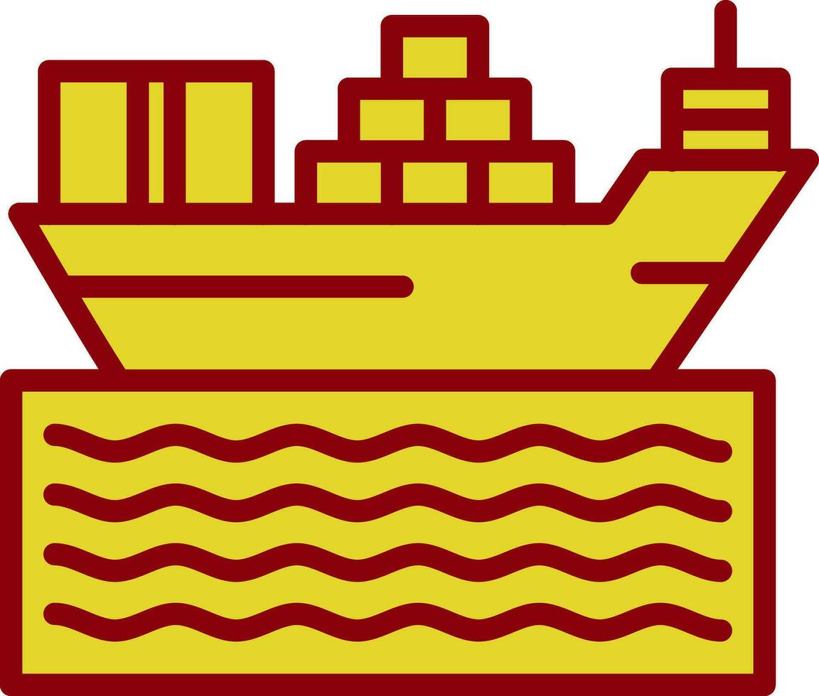 conception d'icône de vecteur de navire