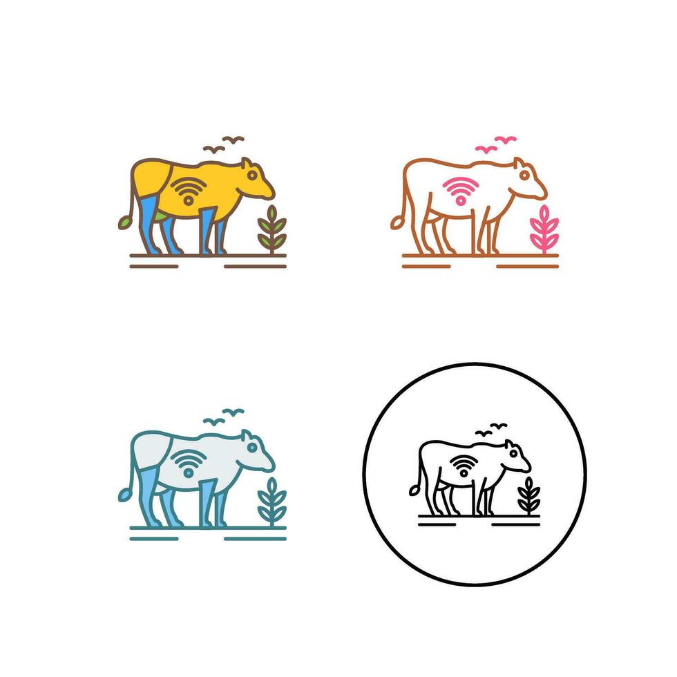 icône de vecteur de bétail