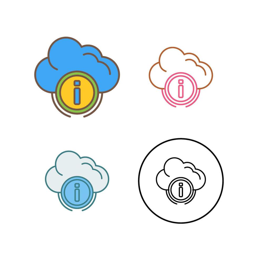 icône de vecteur de cloud computing