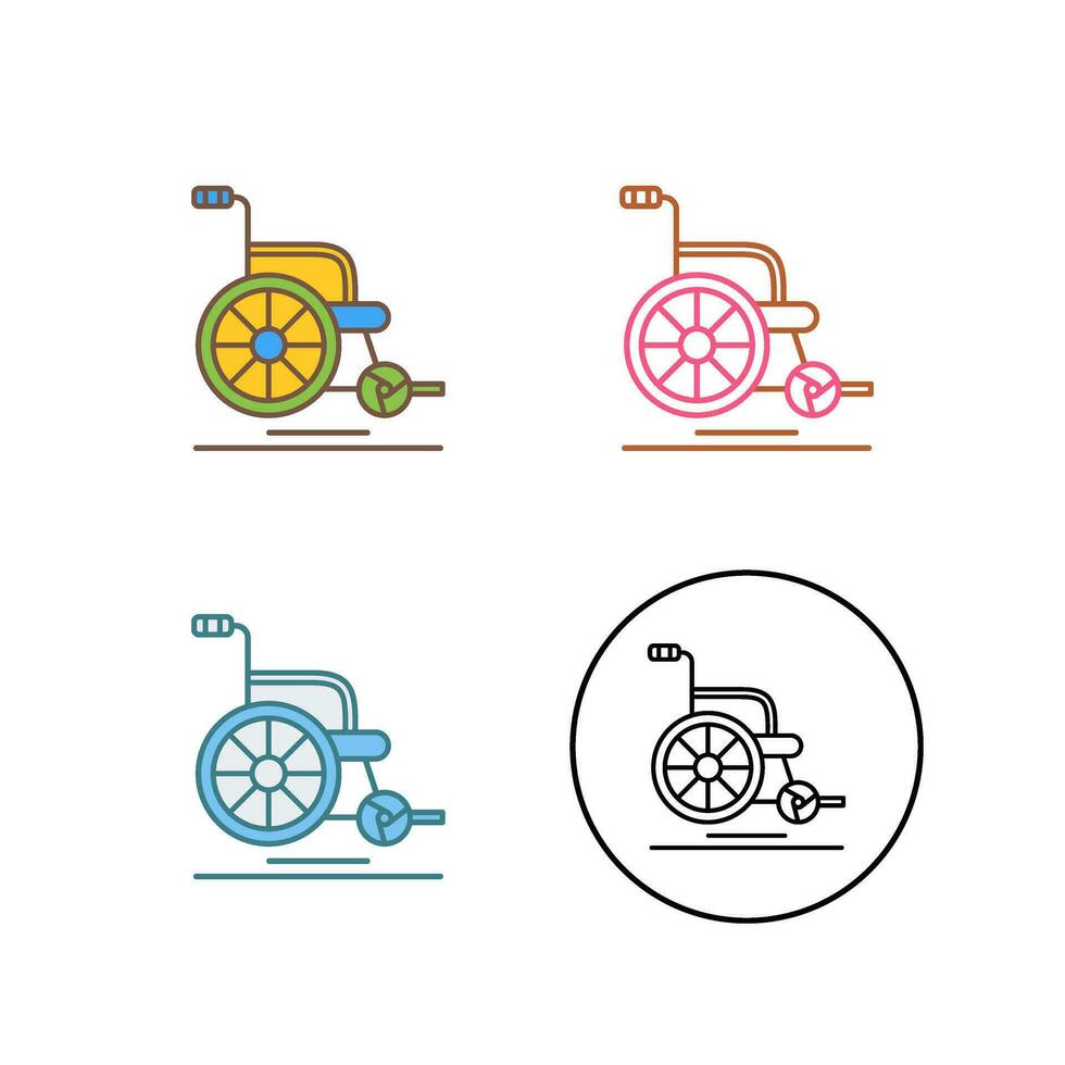 icône de vecteur de fauteuil roulant